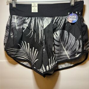PINK Victoria's Secret Ultimate Black & Gray Tropical Campus shortie shorts New